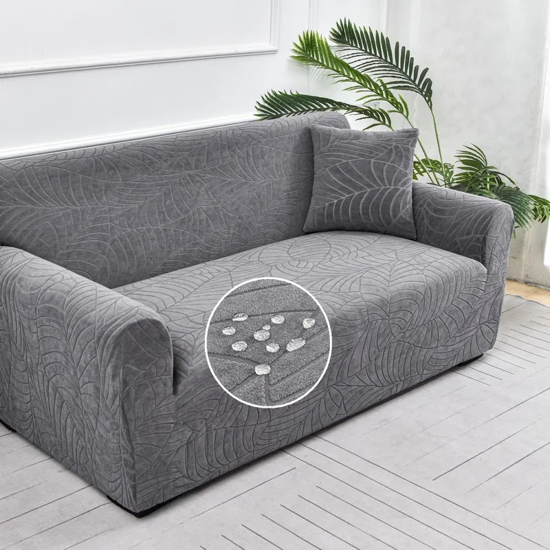 Thick Jacquard Sofa Cover for Living Room, Elastic Sofa Cover, L-Shaped Corner, 1, 2, 3, 4 Seater