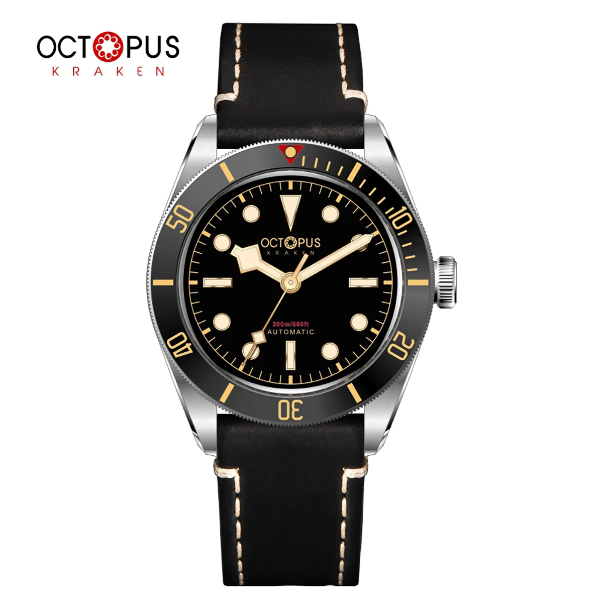 Octopus Kraken Diver Watch BB58 39mm Vintage SW200 Movement Automatic Mechanical Sapphire Crystal 200M Waterproof Watch For Men