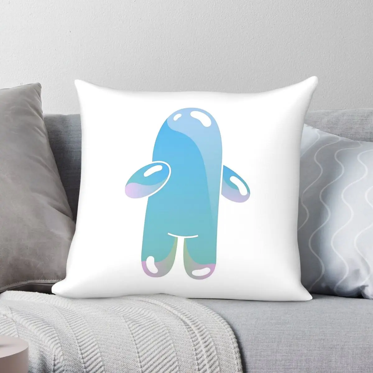 Bubble Buddy Pillowcase Polyester Linen Velvet Printed Zip Decorative Throw Pillow Case Car Cushion Cover