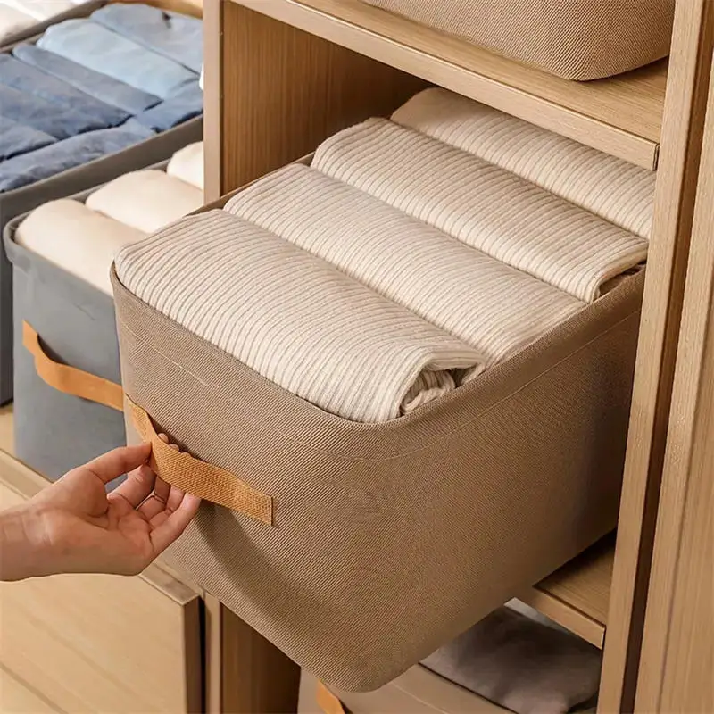 Clothes Organizer Foldable Drawer Storage Basket For Pants Sweater Underwear Clothes Household Wardrobe Sundries Storage Box