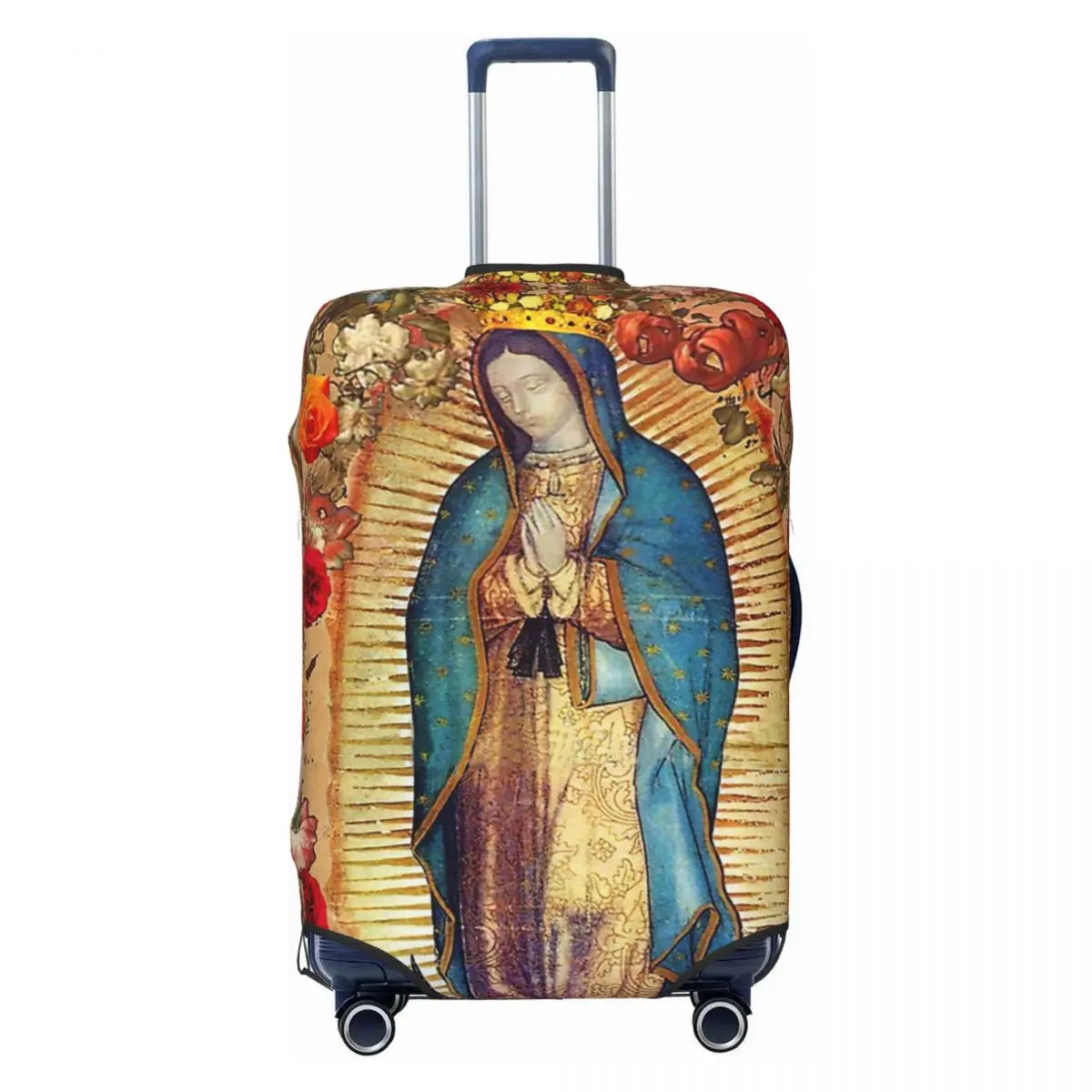 

Our Lady Of Guadalupe Virgin Mary Catholic Mexico Luggage Protective Dust Covers Elastic Waterproof Suitcase Cover Travel