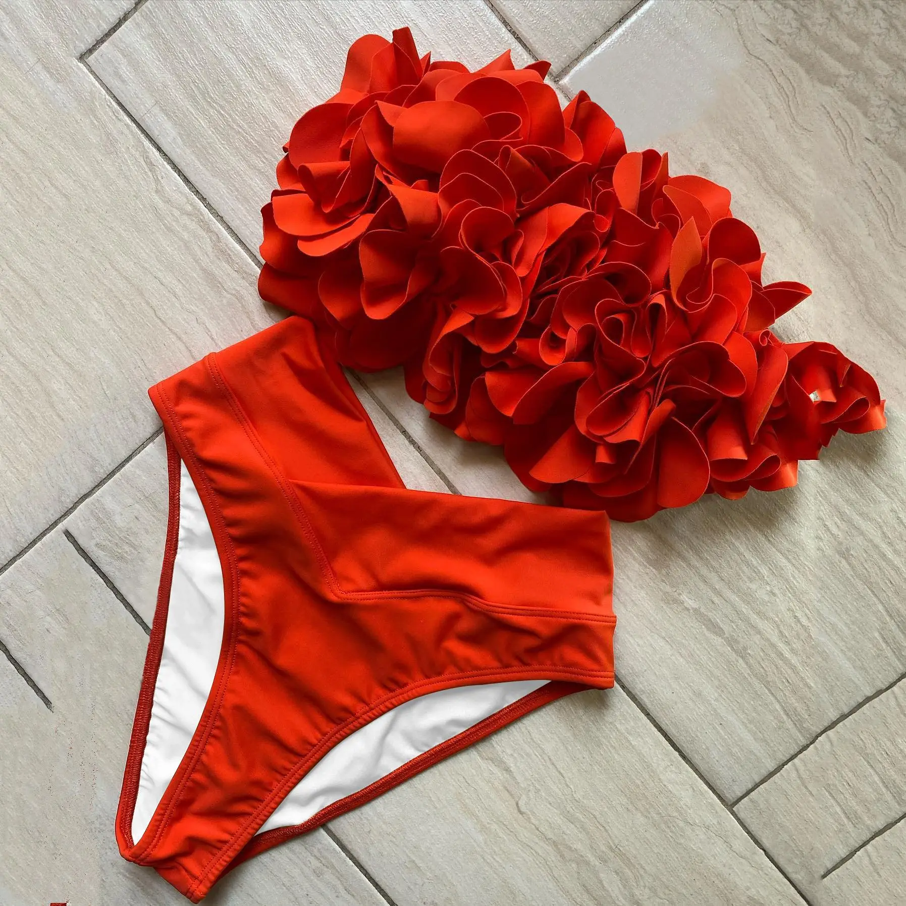 

Чистый цвет бикини женский сексуальный купальник с высокой талией из двух частей купальники модный 2024 трансграничный дизайн Spor Fitn Fan Gear