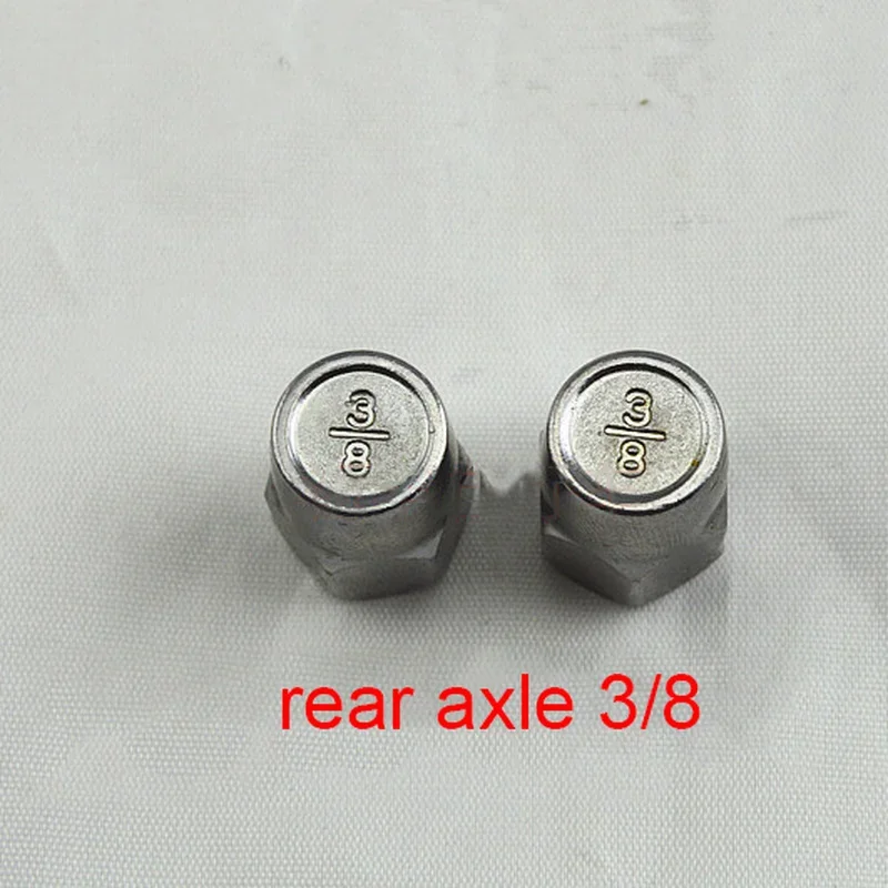 Front Axle M9 Nut ,3/8 Rear Axle Dedicated Cap Nut for Shimano