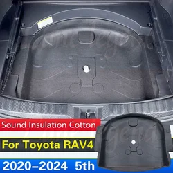 For Toyota RAV4 2019 2020 2021 2022 5th Spare Tire Box Sound Insulation Cotton Trunk Heat Insulation Foam Flame Noise Reduction