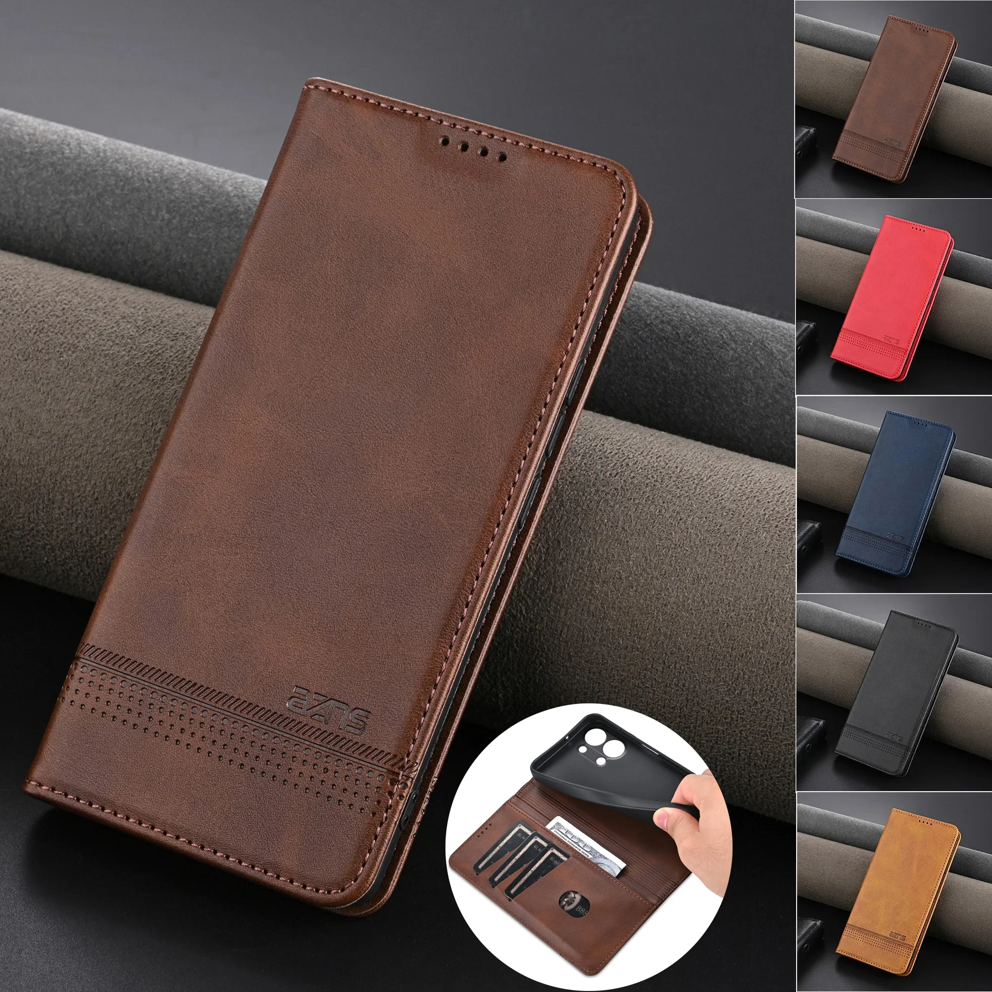 

EUCAGR Luxury Shockproof PU Leather Wallet Phone Case For vivo Y60 vivo Y60M Cord Slot Holder Cover For vivo Y60 Y 60