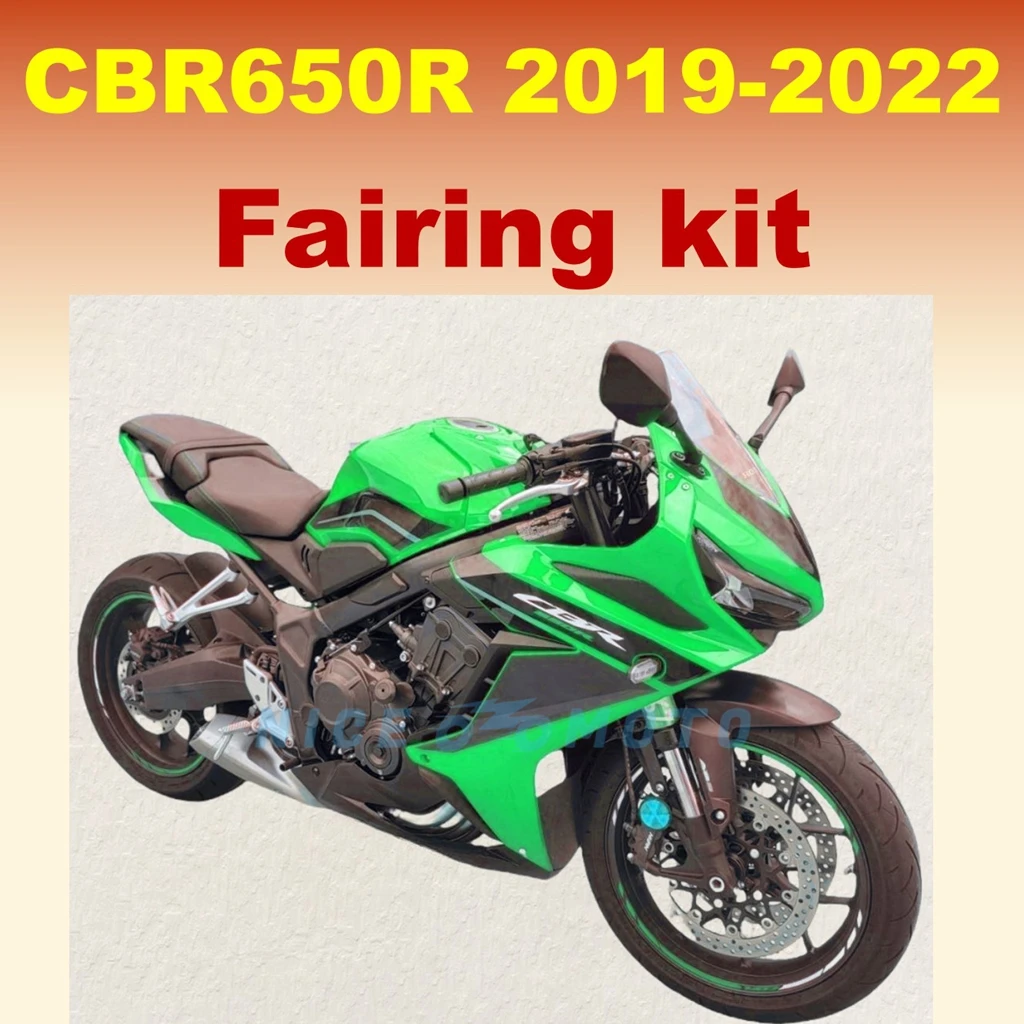 

Full set Injection Bodywork Kit for CBR650R CBR650 2019 2020 2021 2022 Green with Black fairing kit shell cover
