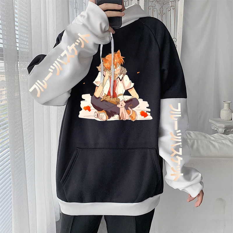 Kawaii Kyou Souma Fruit Basket Anime Hoodies Harajuku Aesthetics Unisex Streetwear Autumn Winter Casual Long Sleeve Sweatshirts