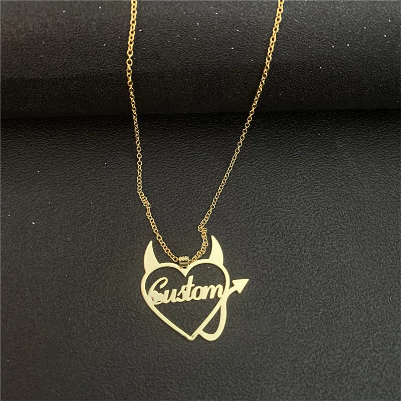 

Customize Laser Cutting Cute Viking Chunky Necklace Luck Evening Girls Necklaces Pendants Unisex Bridesmaids High Quality Nice