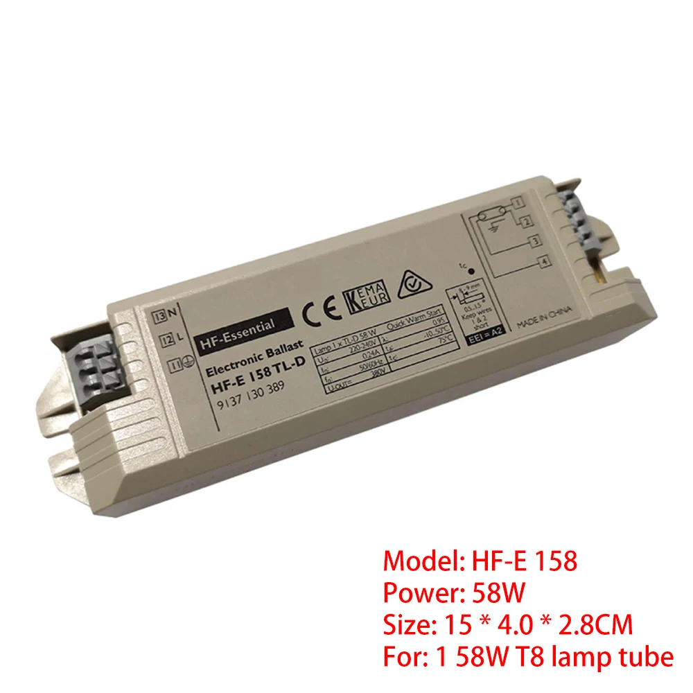 NEW Original Electronic Ballast for Philips T8/T5 58W 21W Fluorescent Lamp Ballast H-tube Rectifier HF-E 158 HF-B 121