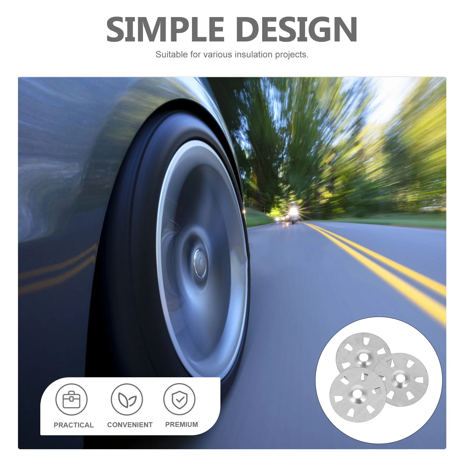 

200pcs Six Hole Gasket Insulation Board Washers Foam Board Fastener Washers Lightweight Compact Size Furniture Parts