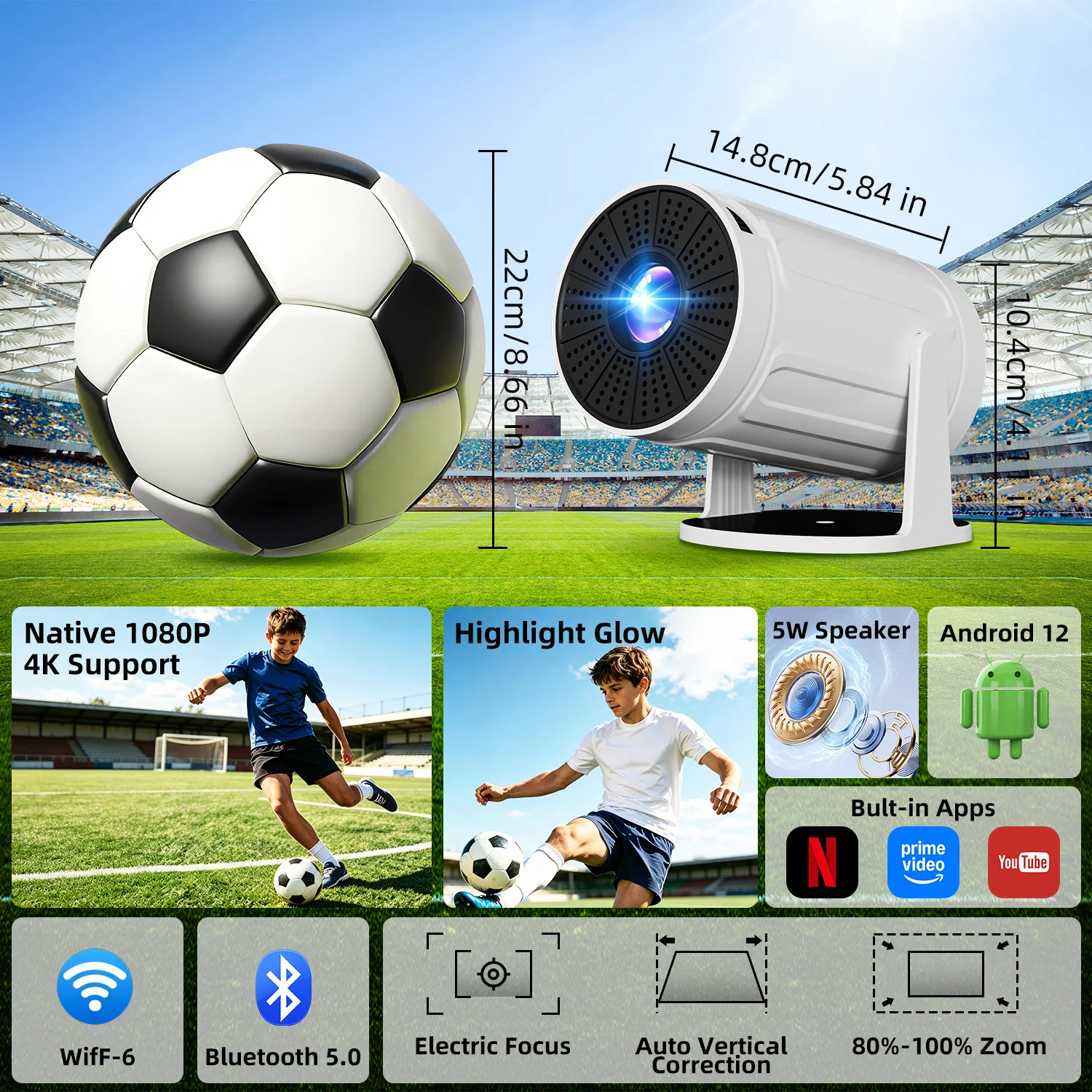 HA1 Mini Portable Smart Projec - огляд і ціна Home Cinema Compact