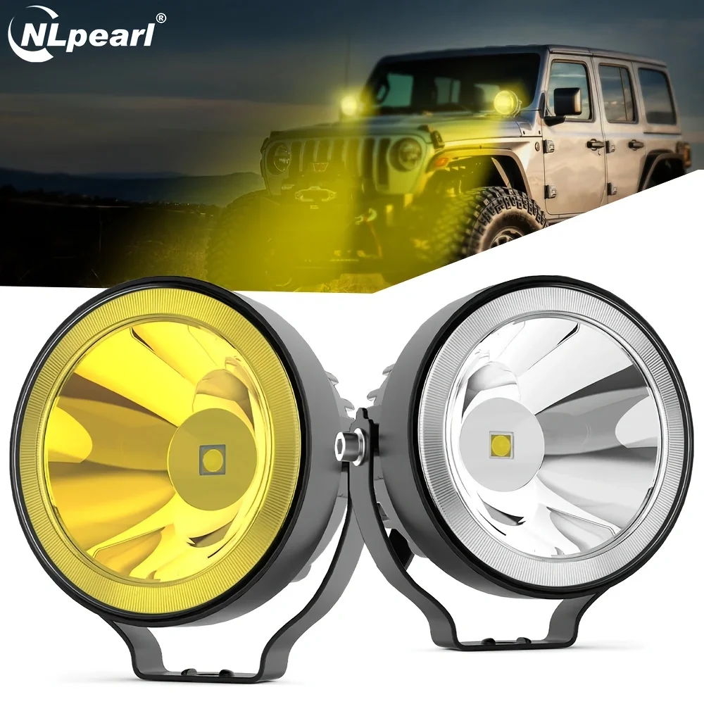 AliExpress NLpearl 4inch Led Work Light Offroad Round Spotlights Light For Car ATV Dirt Bike Pickup Truck Motorcycle Headlight 12v 24v
