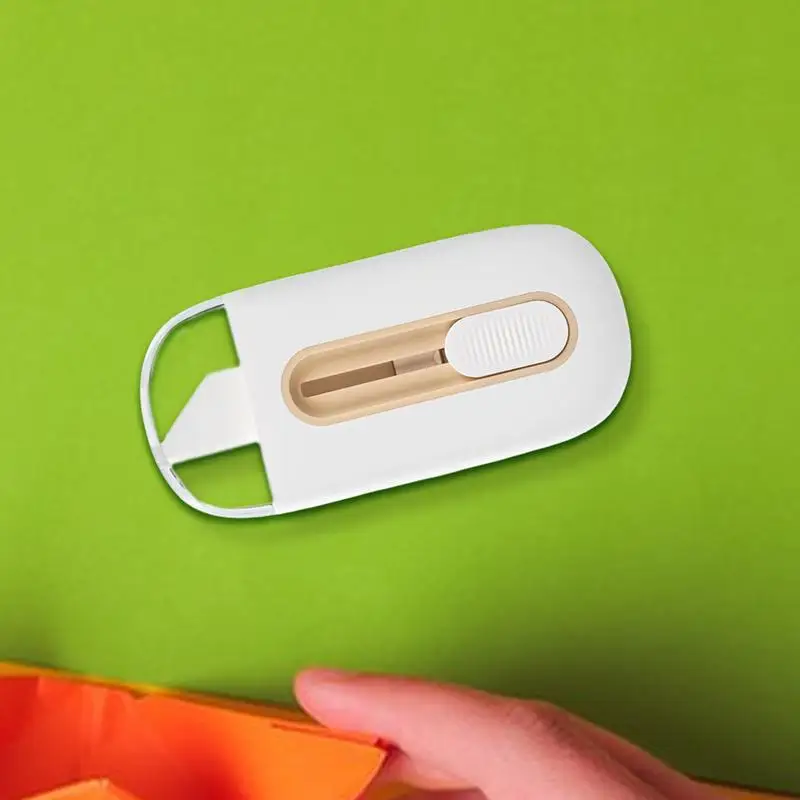 Bloqueio automático portátil Letter Opener Tool, abridor de caixa do pacote, Art Cutter & Wrap Box Cutters, resistente