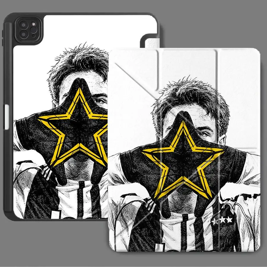 

Football Player Star Tablet Case For iPad Pro 11th 10th 9th 8th 7th 12.9inch Pro 2025 Air 4 5 M3 M2 M4 11inch Mini 6 7 Holder