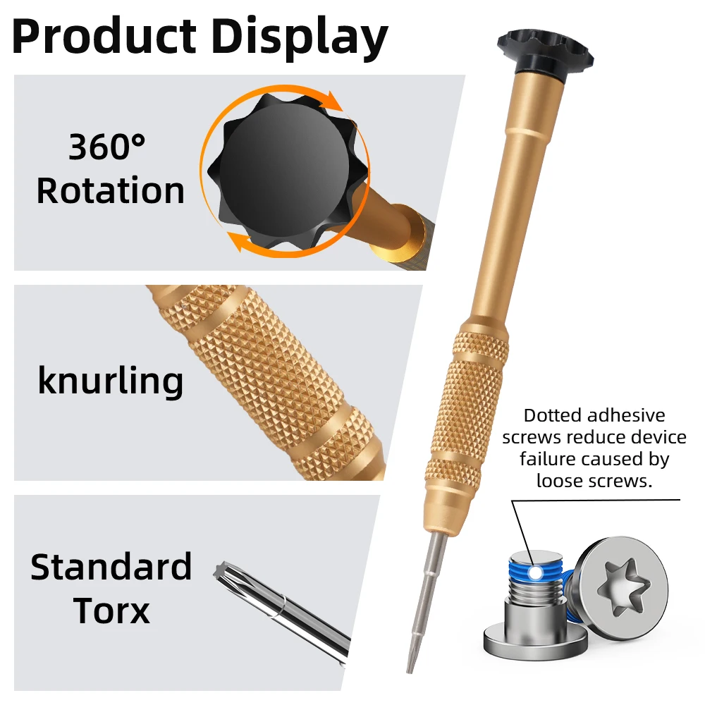 HIBLOKS Juego de destornilladores y tornillos para Ray-Ban Meta Wayfarer/Skyler/Headliner (Gen1/2) y accesorios para gafas Oakley Meta HSTN AI