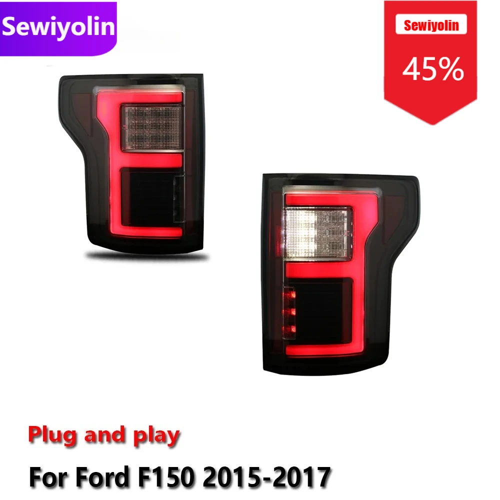 

Car DRL LED Tail Light Assemblies For Ford F150 2015-2017 Auto Fog DRL Brake Turn Signal Lamp Plug And Play