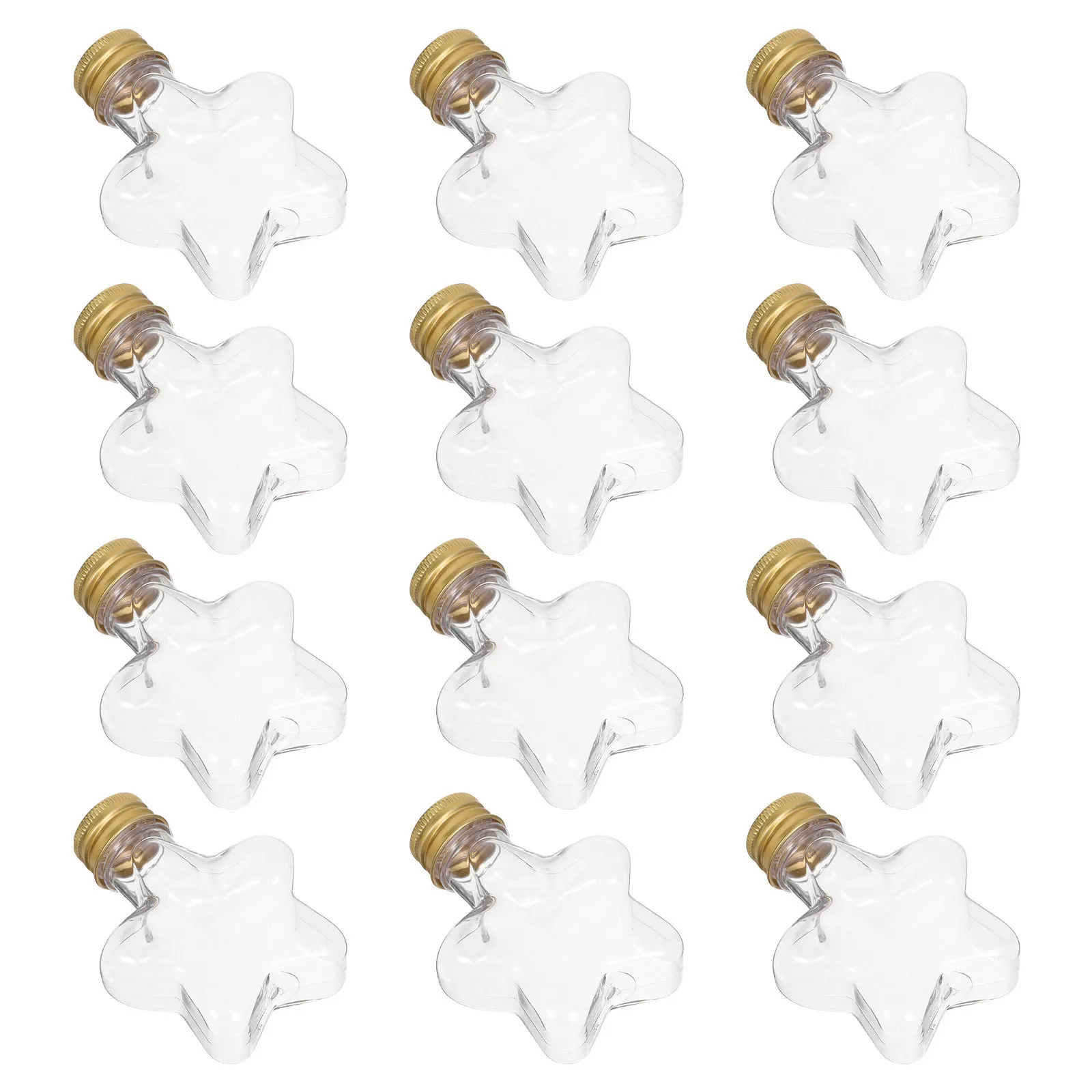 

20Pcs Fillable Star Baubles Christmas Booze Balls Clear Plastic Ornament Bottles Christmas Tree Hanging DIY Treat Containers