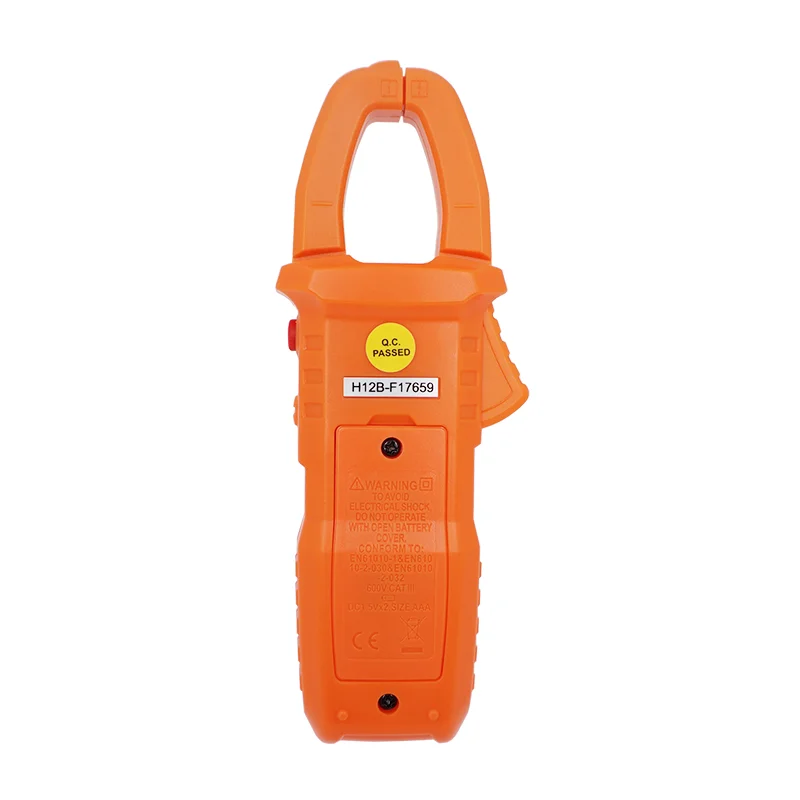 PM2018A Portable Auto Range Clamp Meter Peak Detection Digital Display 2000 Counts 2V-600V AC/DC Voltage 2A-600A AC Current