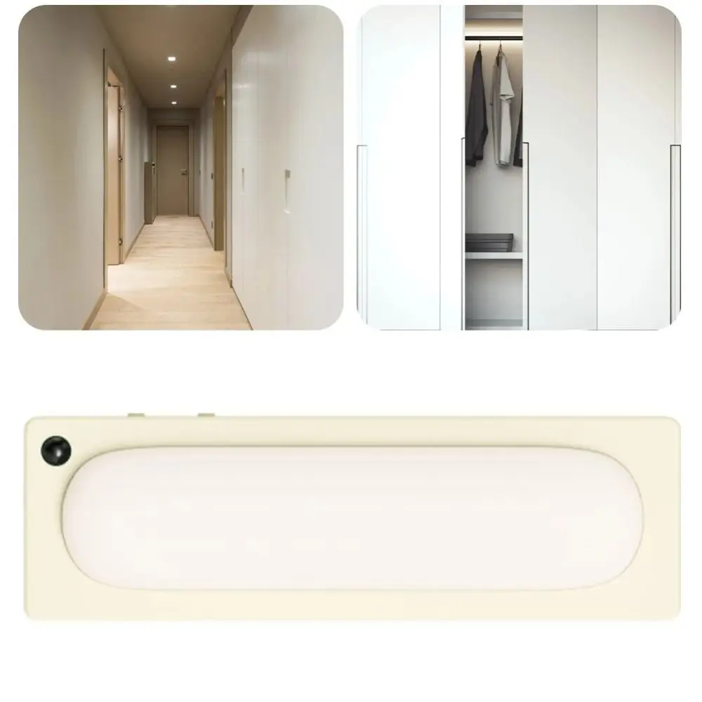 

Dual-purpose Small Lamp Rechargeable Magnetic Automatic Light Infrared Sensor Wireless Human Body Induction Night Light Cabinet