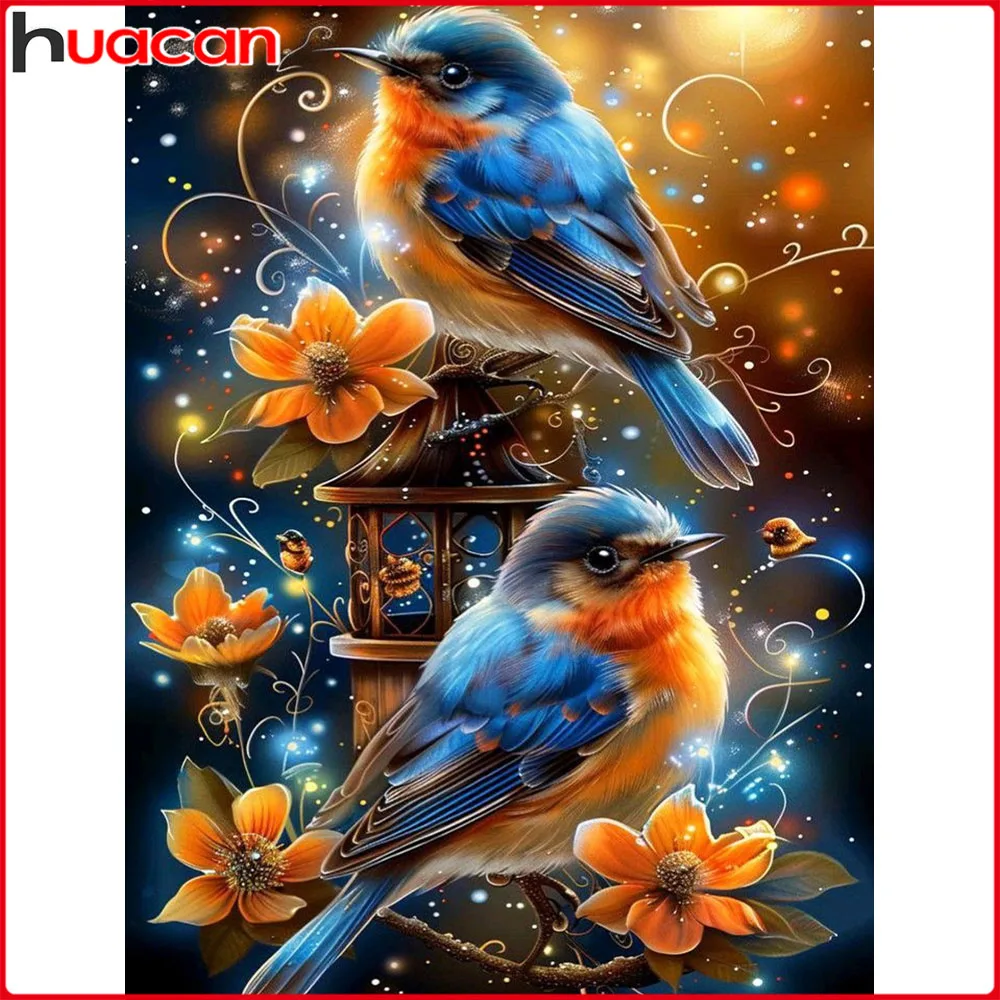 Huacan DIY Diamantmalerei Vogel Blume Diamant-Mosaik Tier Neue Kollektion 2026 Dekorative Gemälde