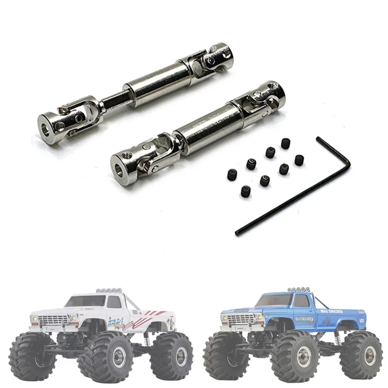 Para FMS FCX24 Metal Drive Shaft CVD Drivehaft 1/24 RC Crawler Car Upgrade Parts