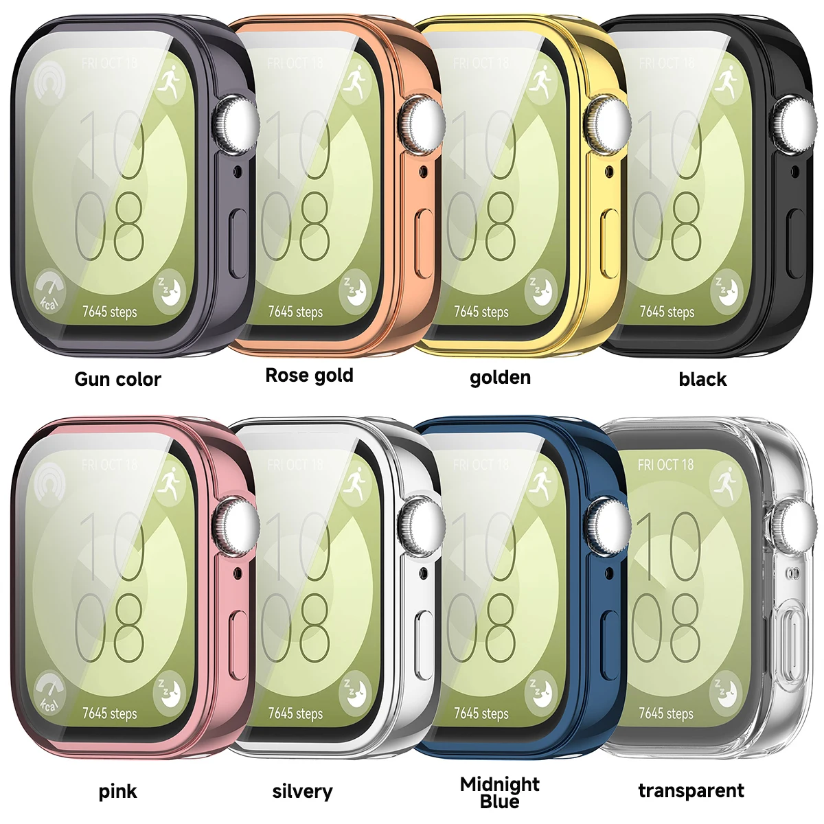 TPU Soft Shell Case Suitable for Huawei Fit 3 Watch Protective Case for Fit3 Shell Frame Protector Bumper Accessories Cover