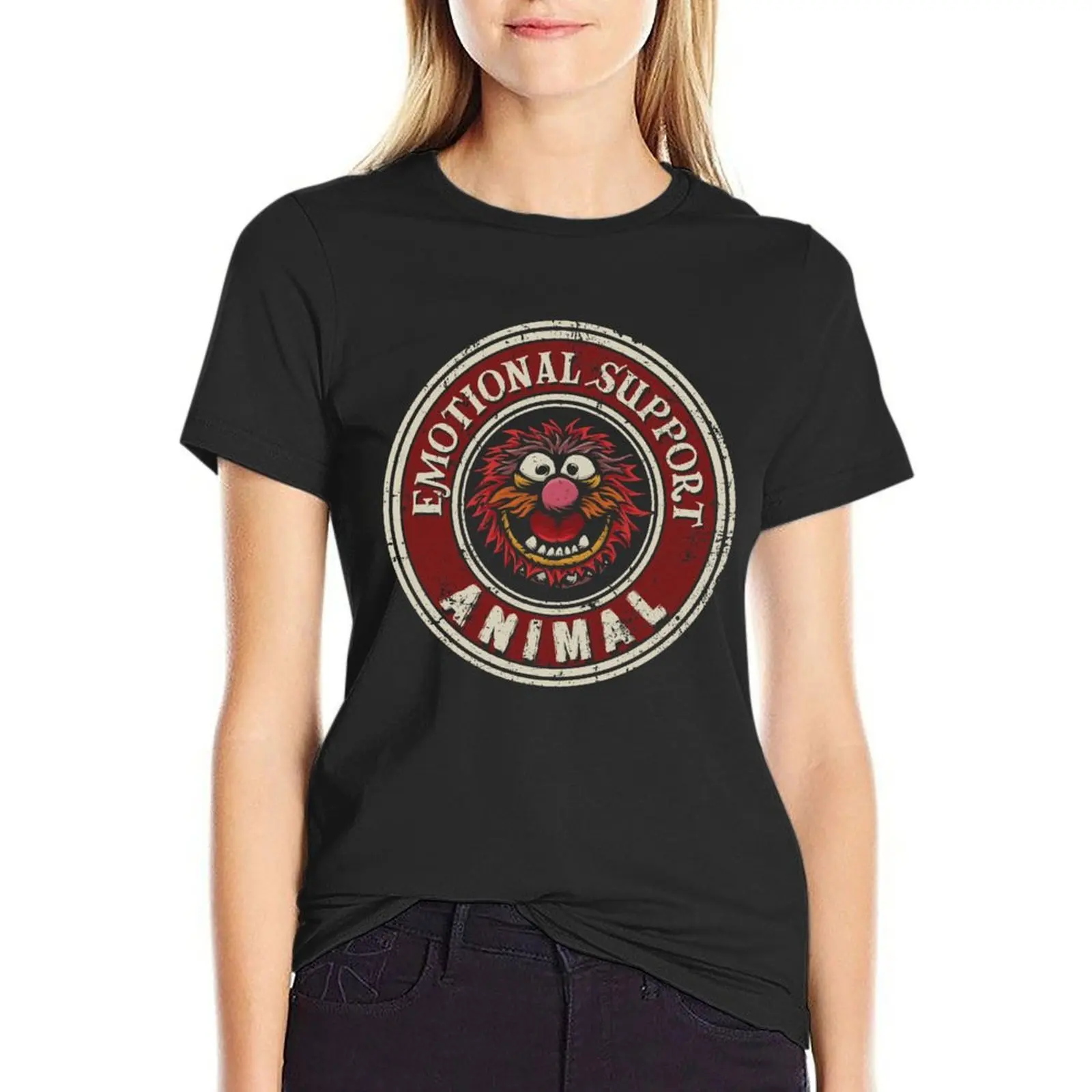 Emotional Support Animal T-Shirt sublime tees graphics Women clothing