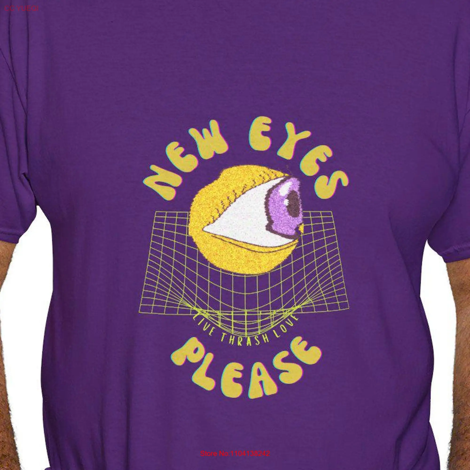 Retro Eye Nietzsche Dimension T Shirt 70s Unique Vintage for Philosophers trippy long or short sleeves