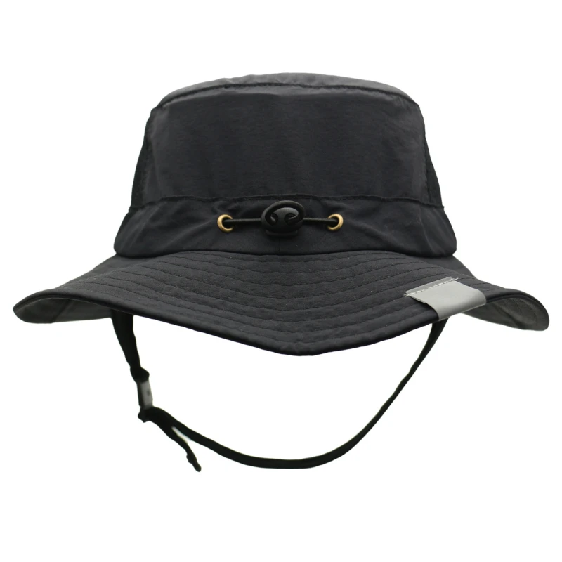 Beach Surf Cap Mesh Breathable Sun Hat UPF50+ Summer Outdoor Fishing Belt Chin Adjustable Bucket Hat Water Sport Unisex 2024