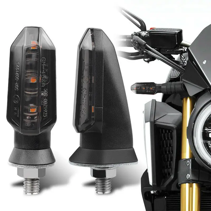 

Universal LED Motorcycle Turn Signal Indicator Amber Yellow Blinker Light Lamp Motorcycle Accessories For Honda/Yamaha