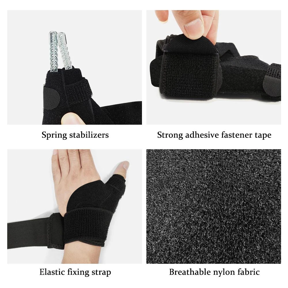 1 PCS Thumb Splint Right and Left Hand, Reversible Thumb Support, Tendon Sheath Wrist Protection Thumb Sleeve