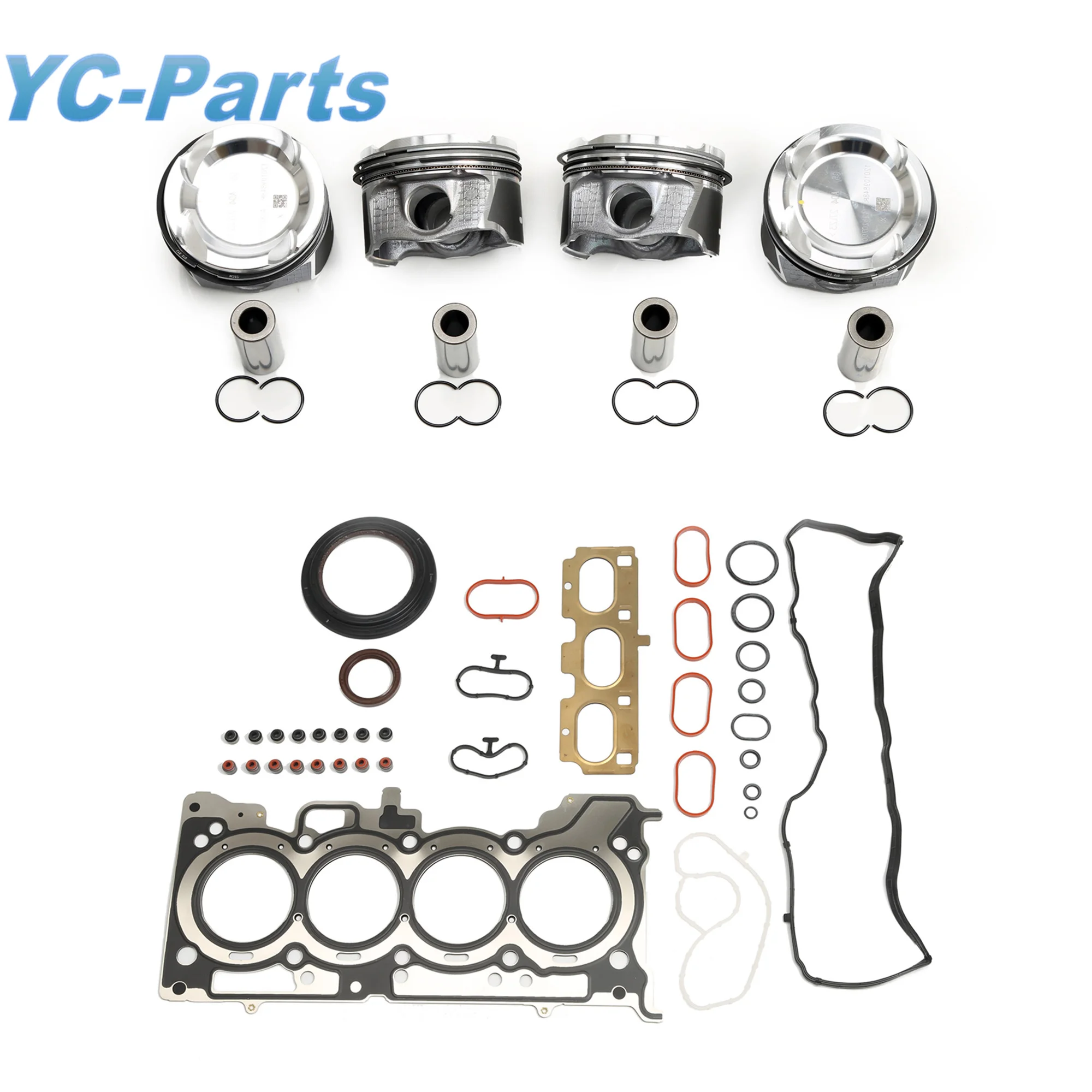 M282.914 1.3T Cylinder Head Gasket Repair Kit & Piston Rings Set for Mercedes-Benz W177 V177 W247 C118 X118 H247 X247 4-matic