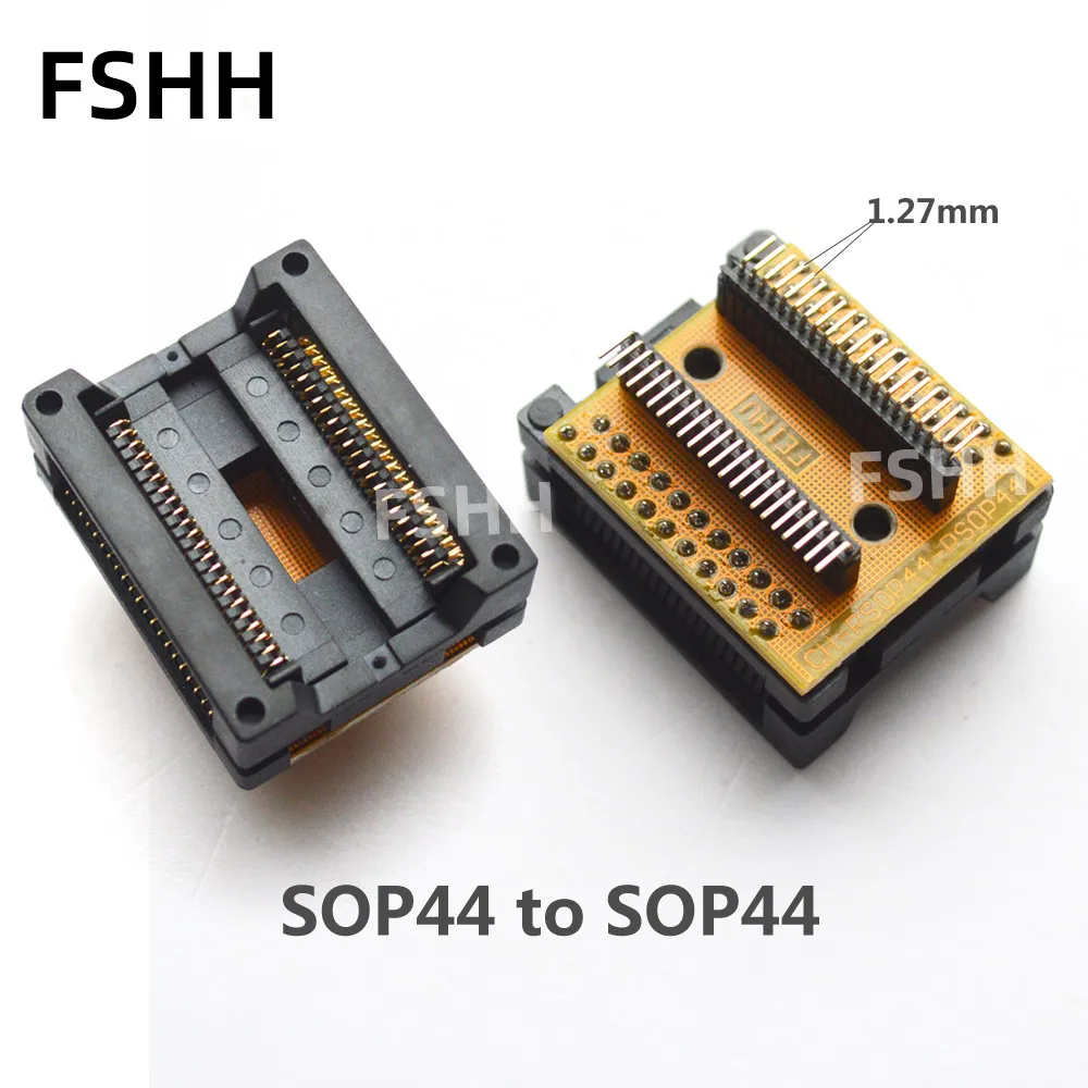 1pcs SOP44 to SOP44 test socket PSOP44 SOIC44 SOP44 adapter ic socket 1.27mm Pitch