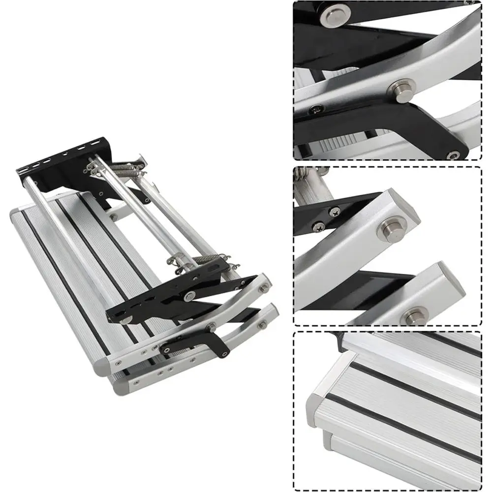 منصة تخييم RV قابلة للسحب يدويًا وقابلة للسحب بخطوتين ومضادة للانزلاق #4