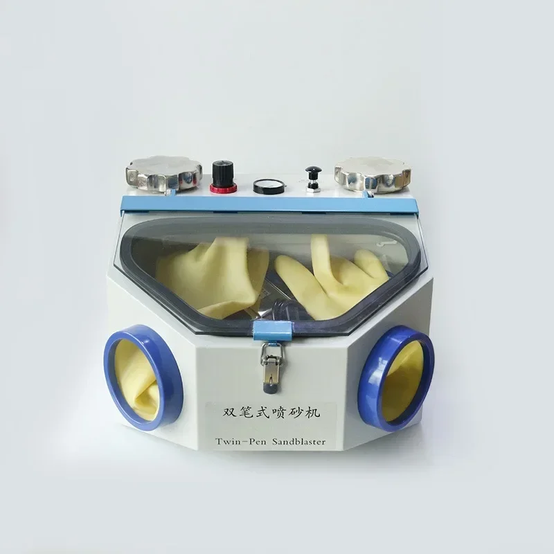 

Dental double pen sandblasting box porcelain inner crown orthodontic bracket sandblasting machine