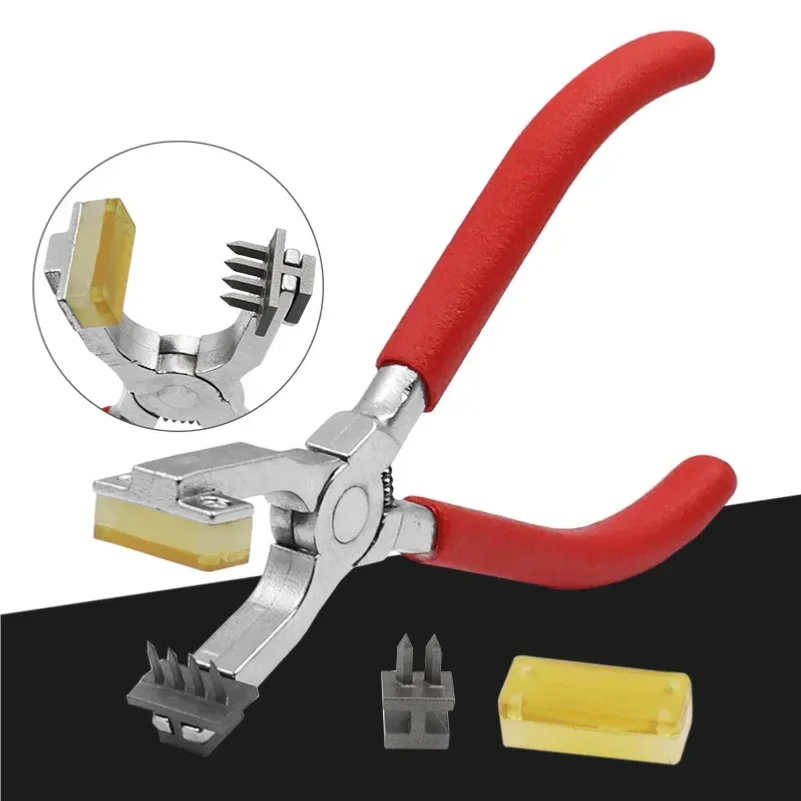 

Creative Leather Leather Goods Clamp Tool Craft Punch Handheld Silent Punch Tool Pliers Sewing Stitch Chisel Diamond 4mm Punch