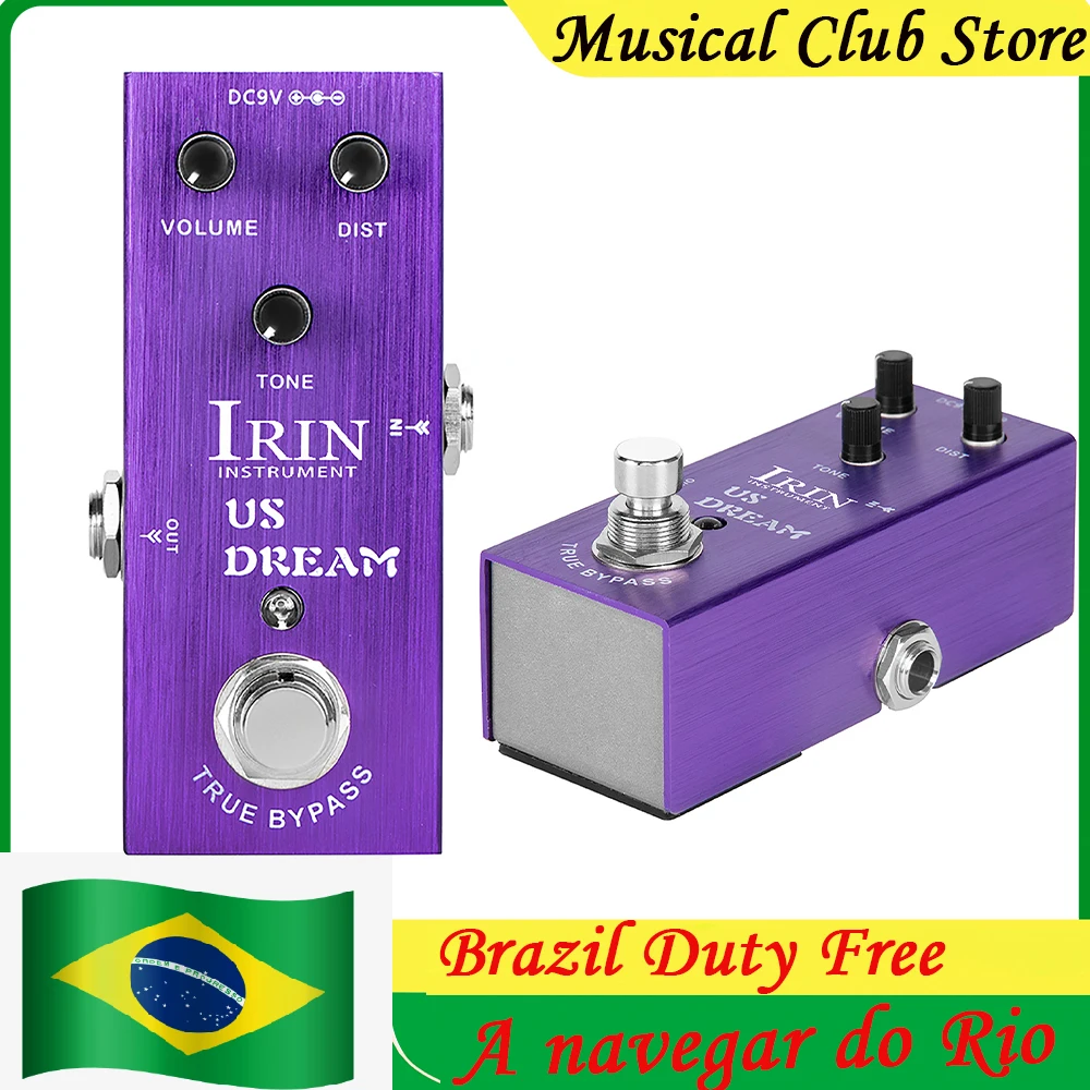 

IRIN AN-03 US DREAM Electric Guitar Distortion Effect Pedal Simulate High-Gain Distortion Tone of the Driven Tube Amplifier