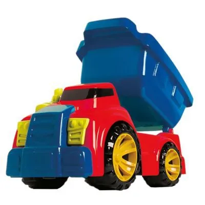 Brinq Super Brutus Caminhao Caçamba Colorido Rodas Gigantes