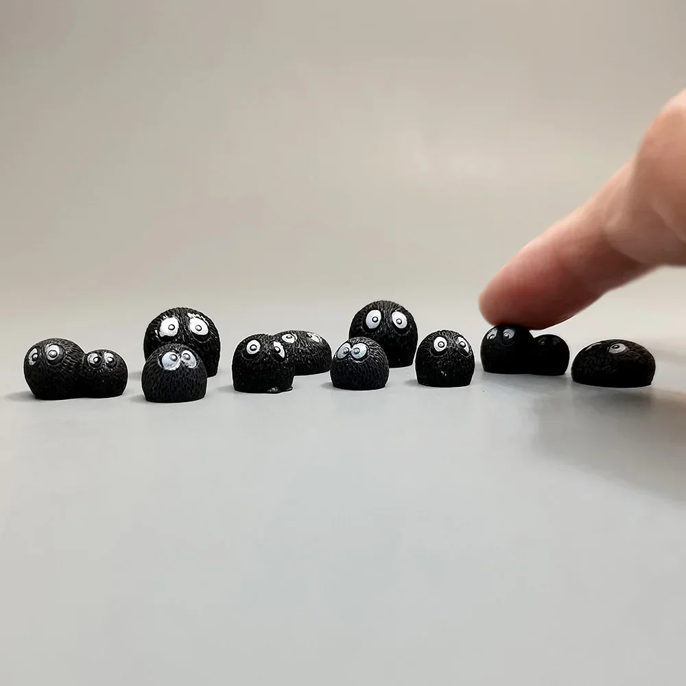 5/10pcs Mini Animals Elk Little Black Briquette Fairy Garden Miniature Toy Succulent Decoration DIY Handicraft Accessories 1-3cm