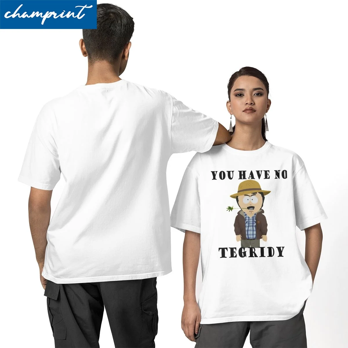 ساوثز باركس راندي مارش التي شيرت الرجال القطن قمم Kawaii Crewneck قصيرة الأكمام