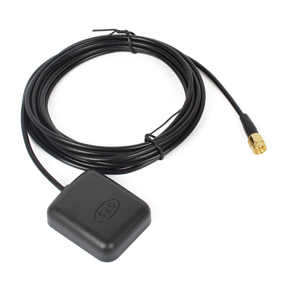 GPS Signal Receiver SMA Connector GPS Aerial Connector 3 Meters Cable Car GPS Antenna Receiver for Car Navigation Camera Player