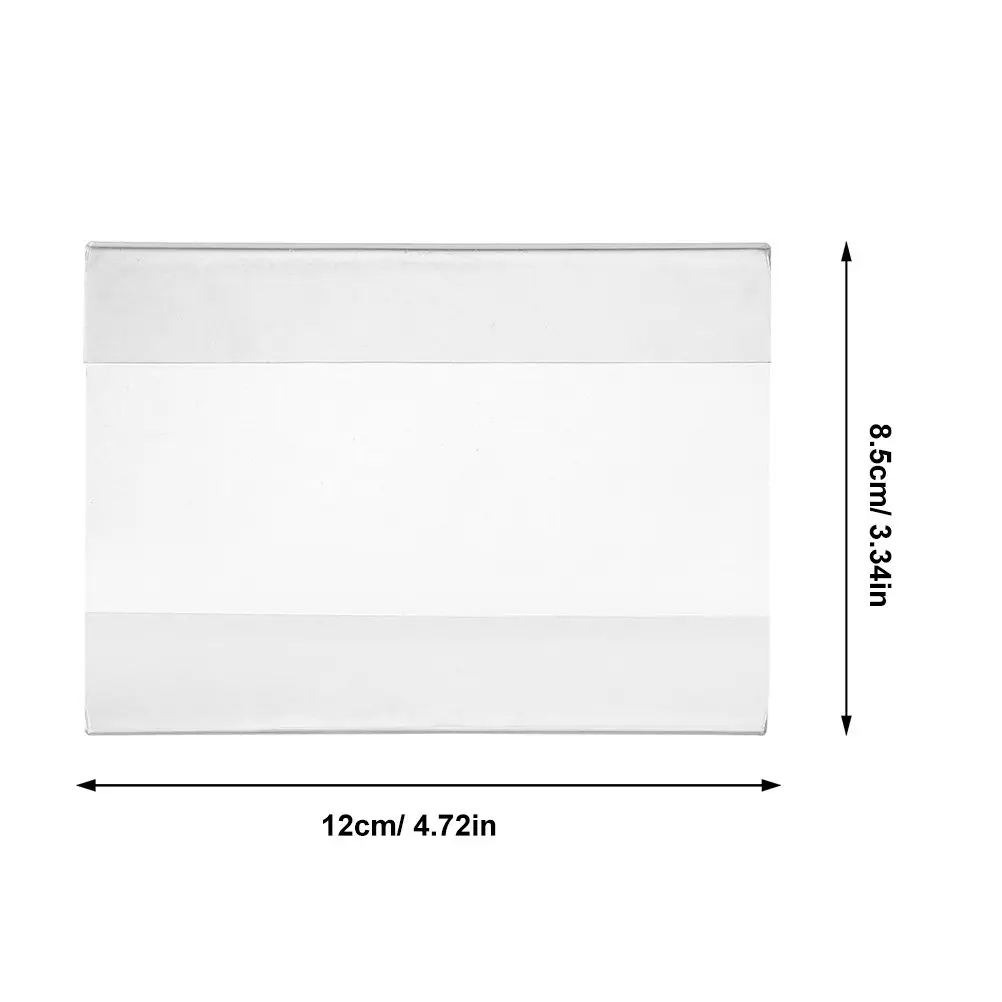 6pcs Clear Acrylic Sign Holder for Price Tags – Clip-On Display Stand, No Glue Needed, Versatile Shop Use