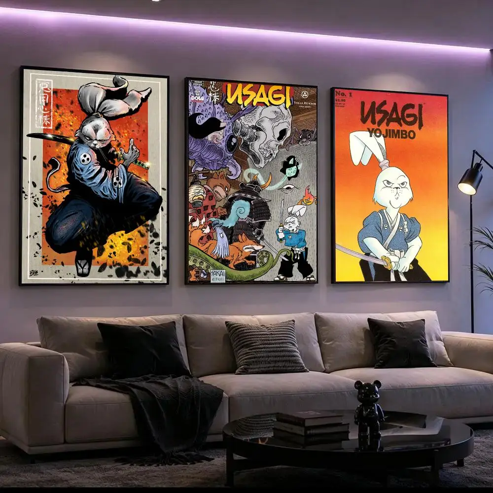 Anime U-Usagi Yojimbo Poster HD Waterproof Self-Adhesive Wall Art – Multi-Scene Use, Top Gift Pick