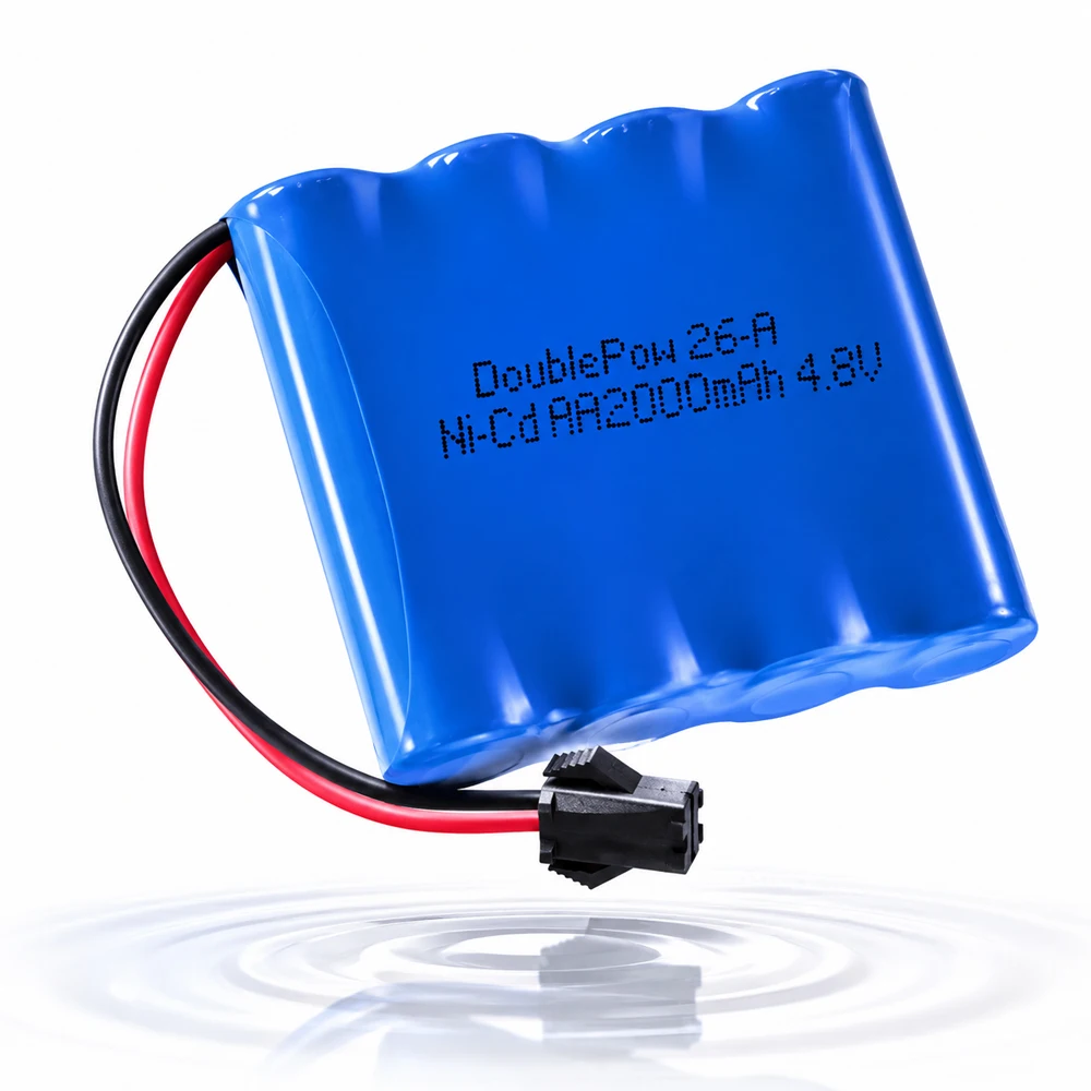 4,8V 2000mAh Ni-CD Wiederaufladbarer AA-Akku für RC-Auto, Muldenkipper, Kletterauto, Spielzeugfahrzeug, Ersatzakku