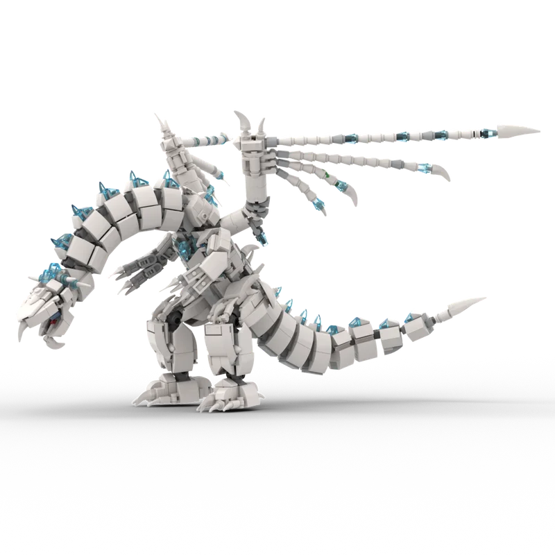 

888 шт. обсидиановые MOC древние строительные блоки Wyvern DIY образовательная модель биологии