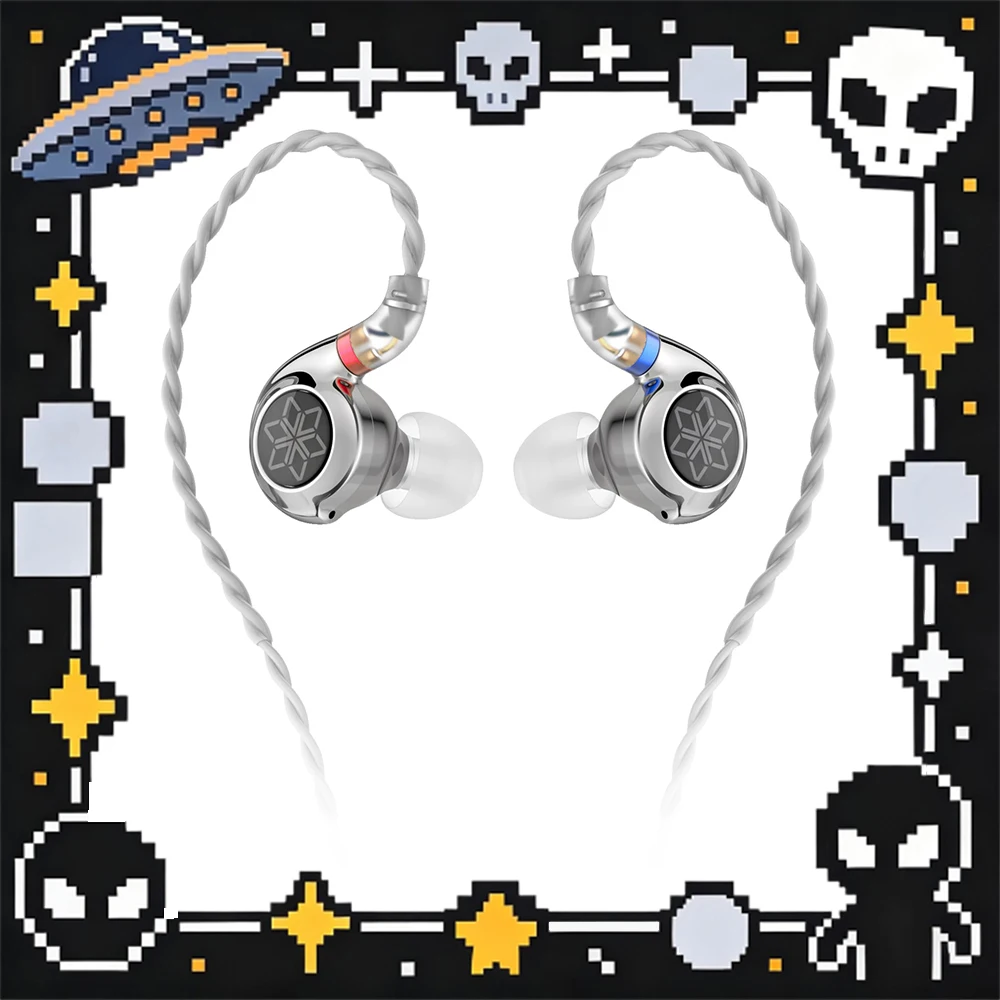 

FiiO FD11 Wired Headset Independent DSP Audio Decoding Chip 10mm Carbon-Based Dome Diaphragm Esports Headset Light Weight Gifts