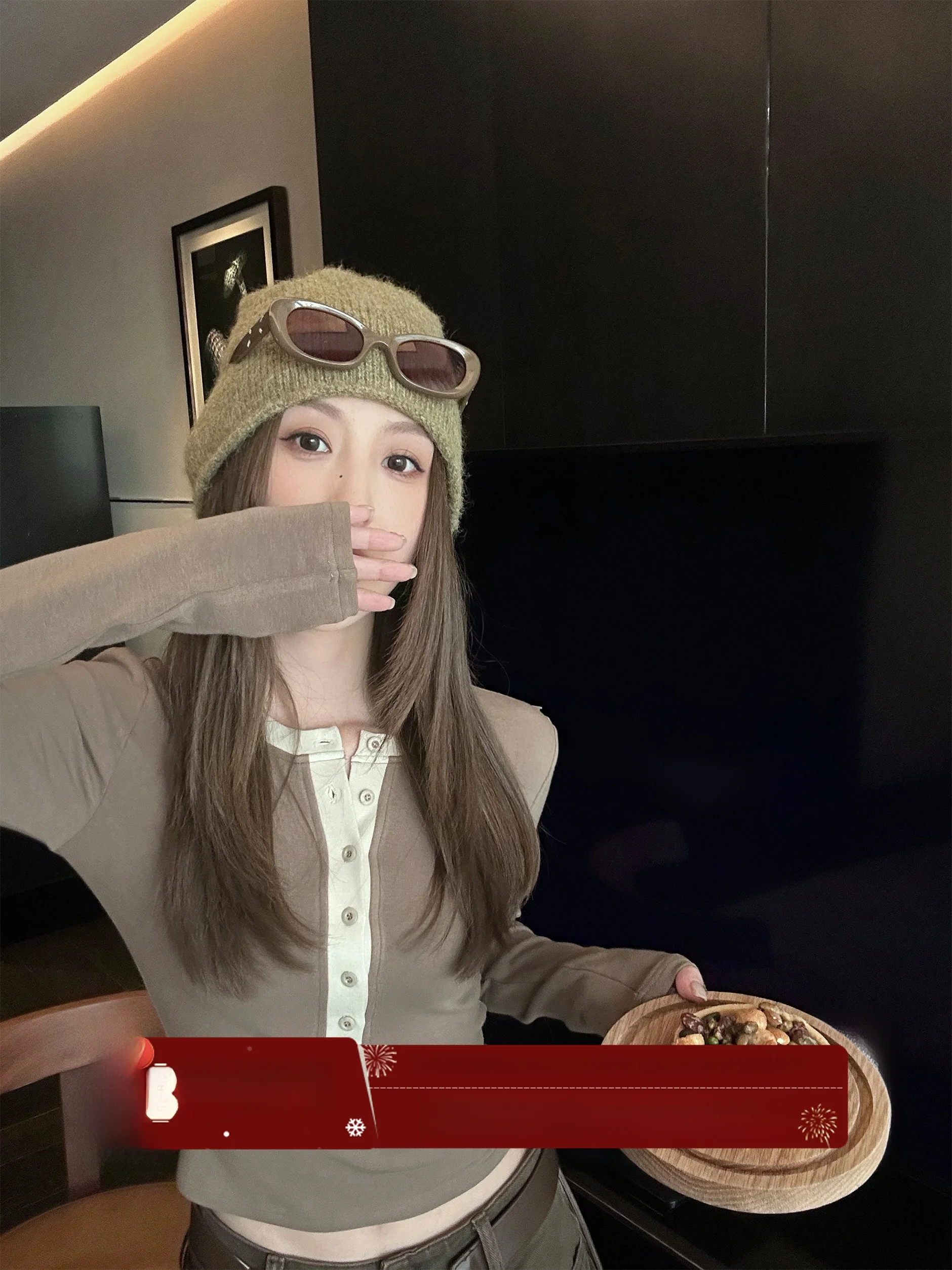 

Slim Fit Long Sve V-Ne T-irt Women's Base Layer irt Color Blo Design Casual Sle Autumn New Arrival Versatile o...