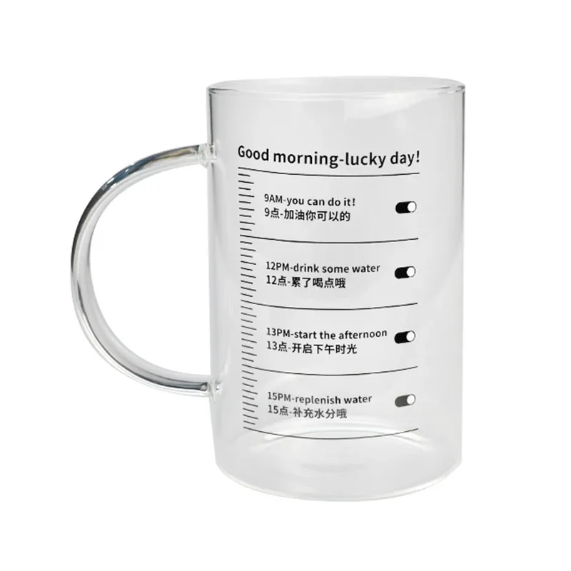 

Drinking water glass large capacity 1000ml high borosilicate teacup office straw cup household men's and women's new models