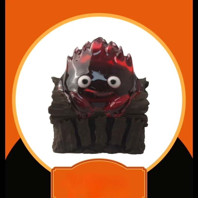 لهب صغير Keycap اليد يشعر Q-Pop الميكانيكية عبر محور لوحة المفاتيح الراتنج شفافة لطيف الحيوانات الأليفة Keycap اليدوية الهدايا الإبداعية