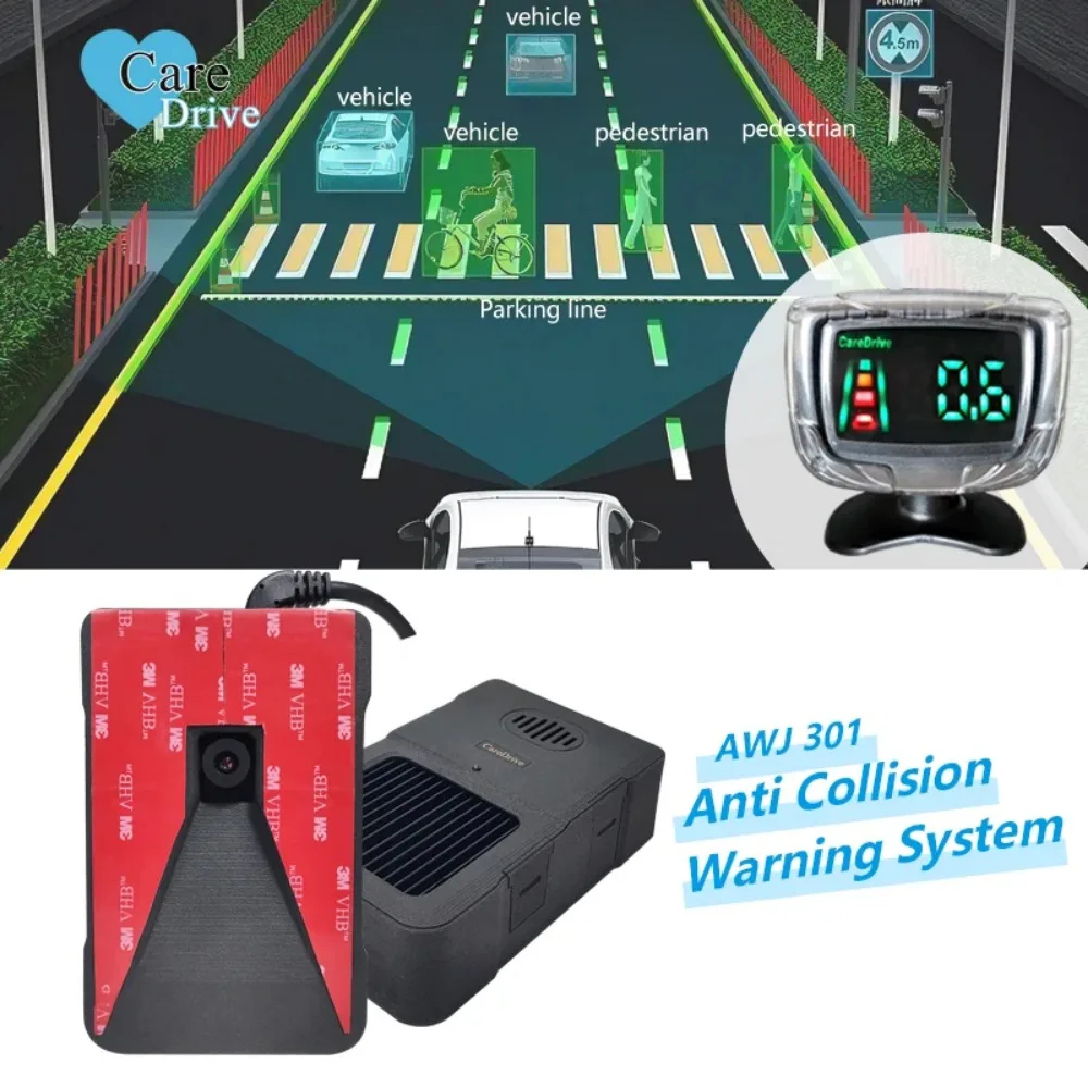 

CareDrive Speed Limit Forward Collision Warning Pedestrian Collision Warning Driving Anti Collision Alarm System AWJ301